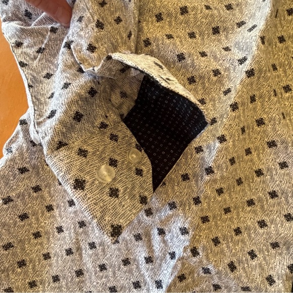 Azaro Uomo L NWT Geometric Patterned Button-Up Dress Shirt - Picture 2 of 9